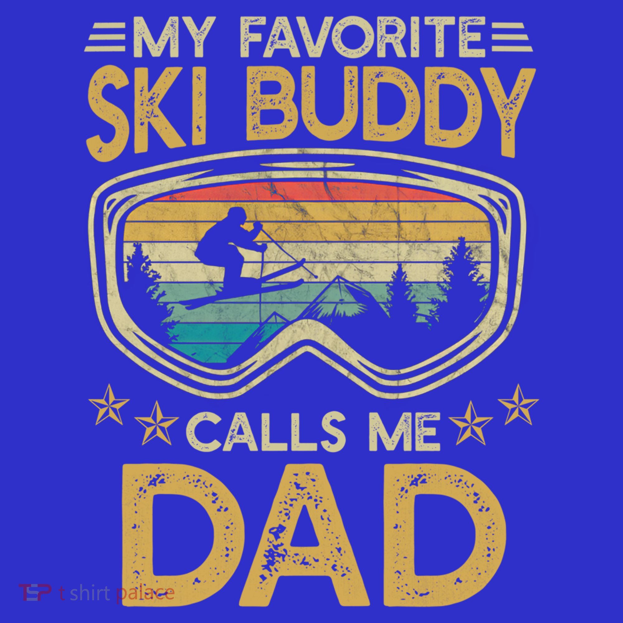 Skiing My Favorite Ski Buddy Calls Me Dad Gift Mousepad