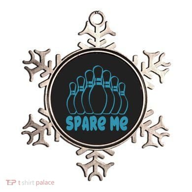 Spare Me Funny Bowling Gift With Bowling Pins Ornament