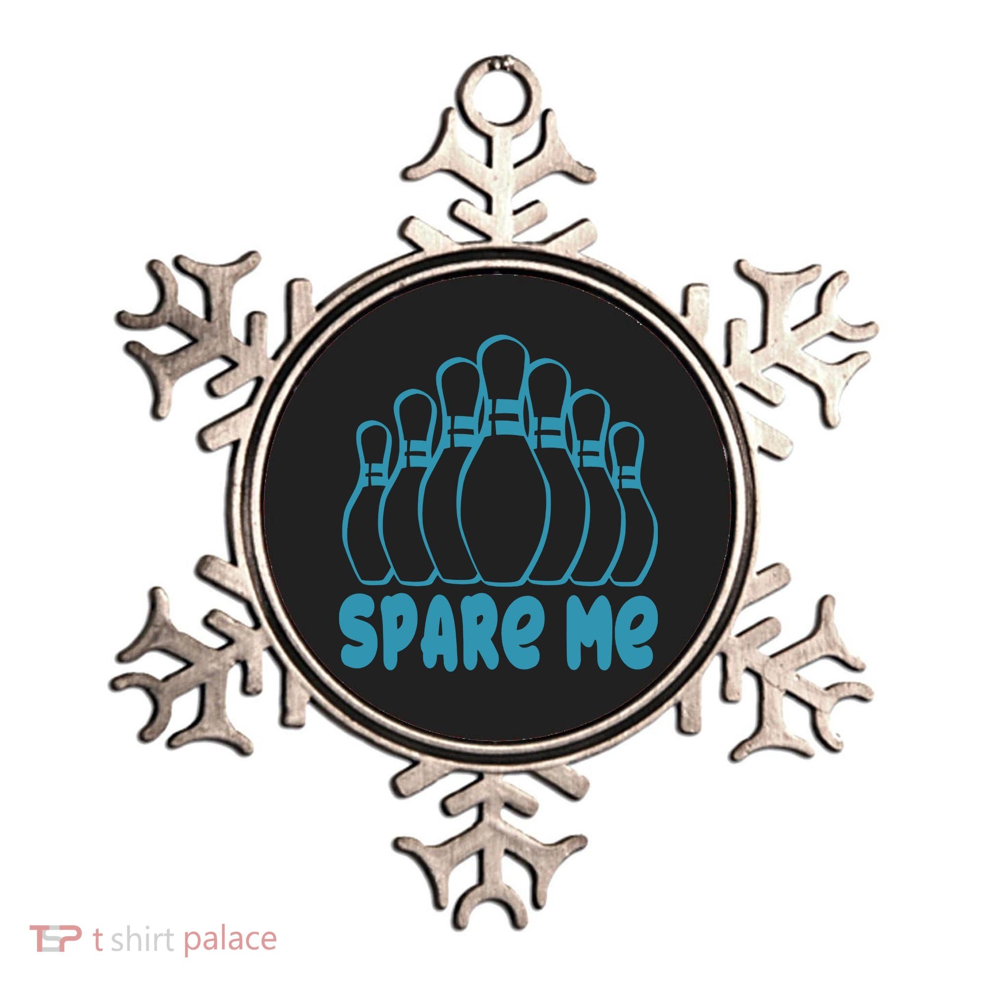 Spare Me Funny Bowling Gift With Bowling Pins Ornament