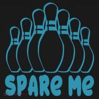 Spare Me Funny Bowling Gift With Bowling Pins Ornament thumb 1