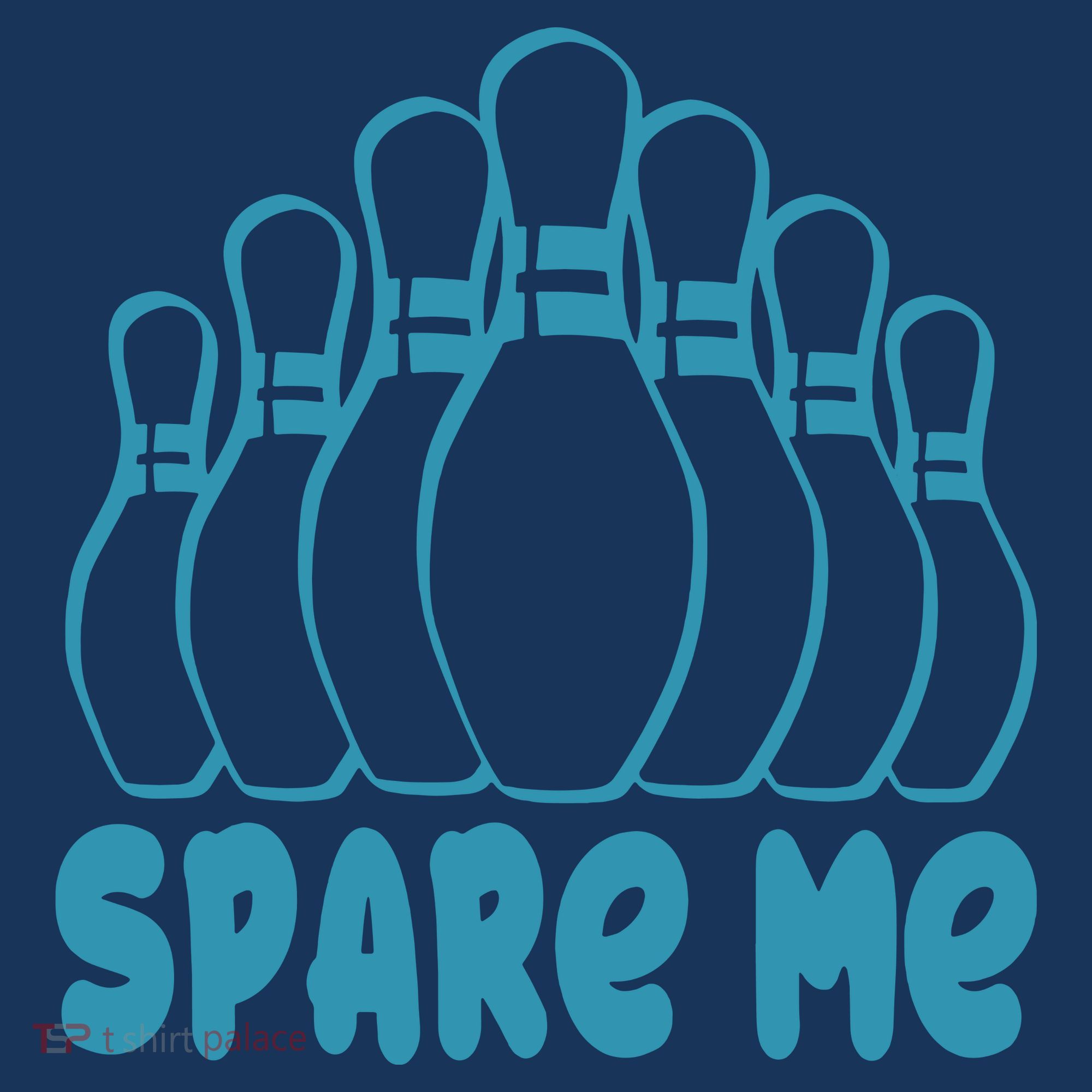 Spare Me Funny Bowling Gift With Bowling Pins Apron