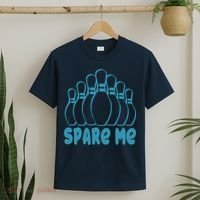 Spare Me Funny Bowling Gift With Bowling Pins T-Shirt thumb 2