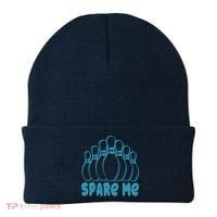 Spare Me Funny Bowling Gift With Bowling Pins Beanie thumb 0