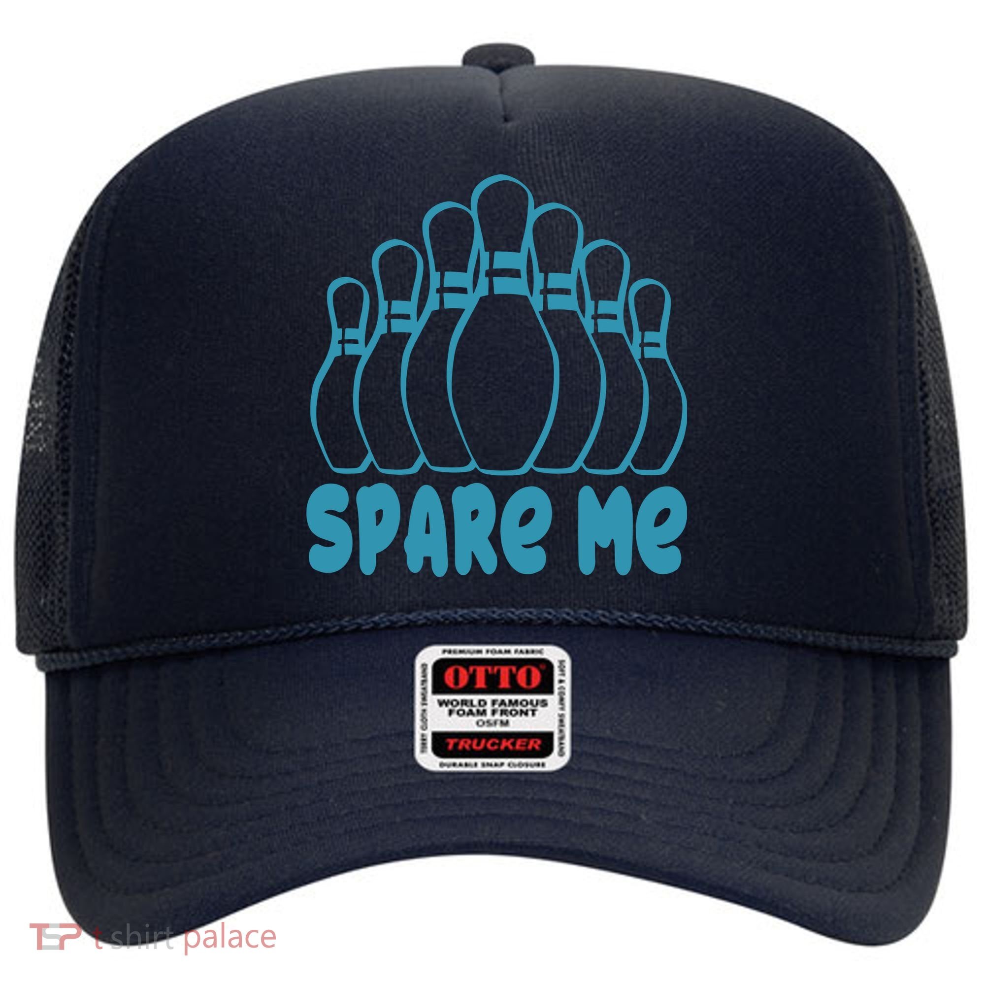 Spare Me Funny Bowling Gift With Bowling Pins Hat