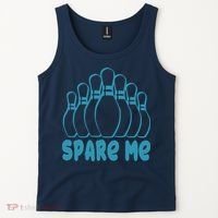 Spare Me Funny Bowling Gift With Bowling Pins Tank Top thumb 2