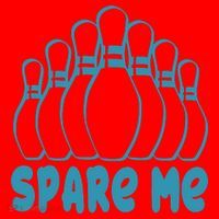 Spare Me Funny Bowling Gift With Bowling Pins Santa Hat thumb 1