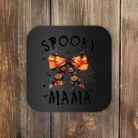 Spooky Mama Funny Pumpkin Halloween Season Matching Family Coaster thumb 0