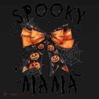 Spooky Mama Funny Pumpkin Halloween Season Matching Family Coaster thumb 2