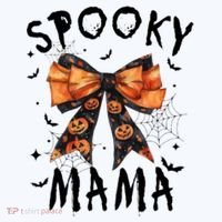 Spooky Mama Funny Pumpkin Halloween Season Matching Family Pajama Set thumb 2