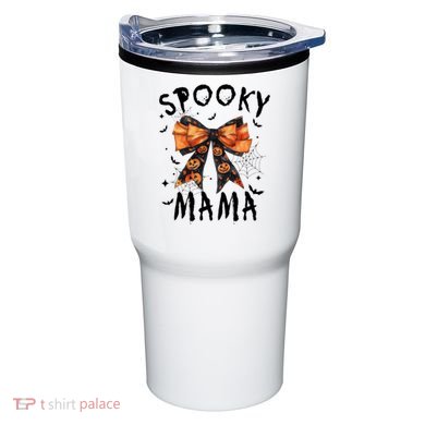 Spooky Mama Funny Pumpkin Halloween Season Matching Family Tumbler