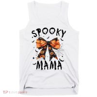 Spooky Mama Funny Pumpkin Halloween Season Matching Family Tank Top thumb 0
