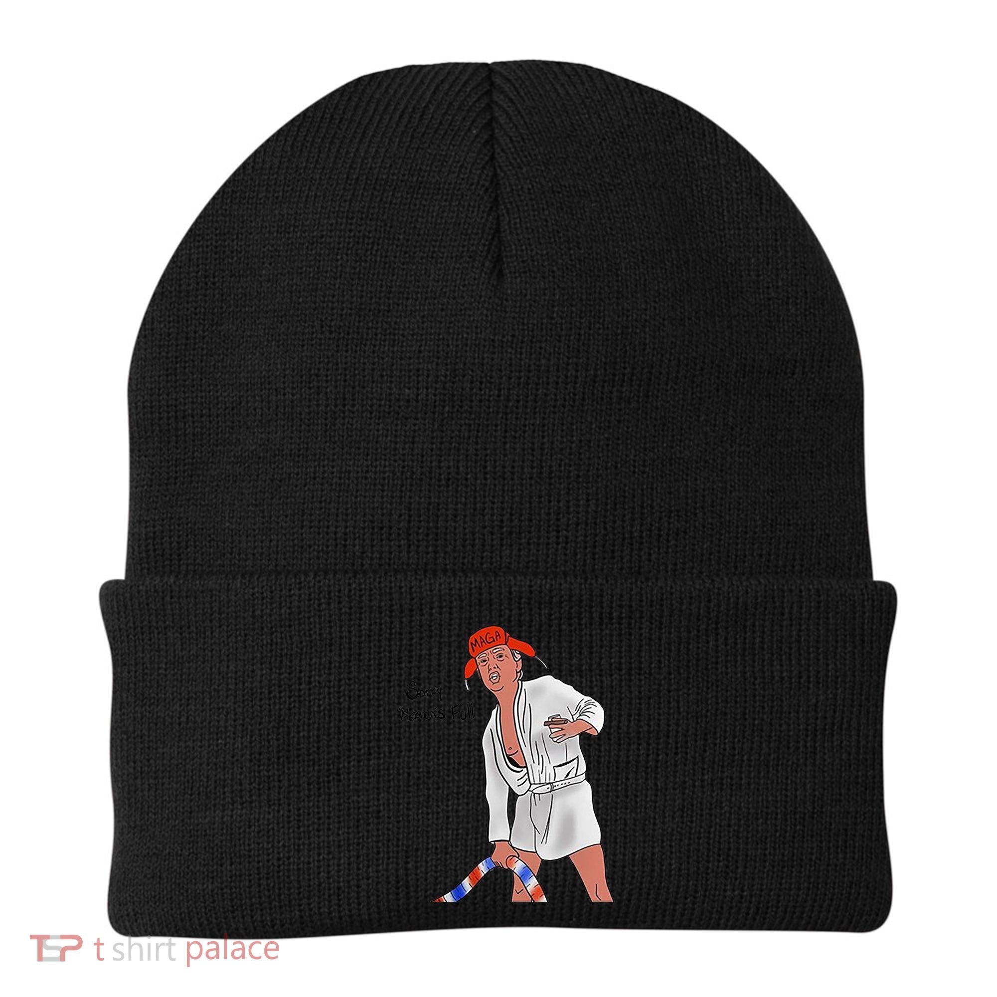 Sorry Merica's Full Funny Anti Trump Christmas Xmas Gift Beanie