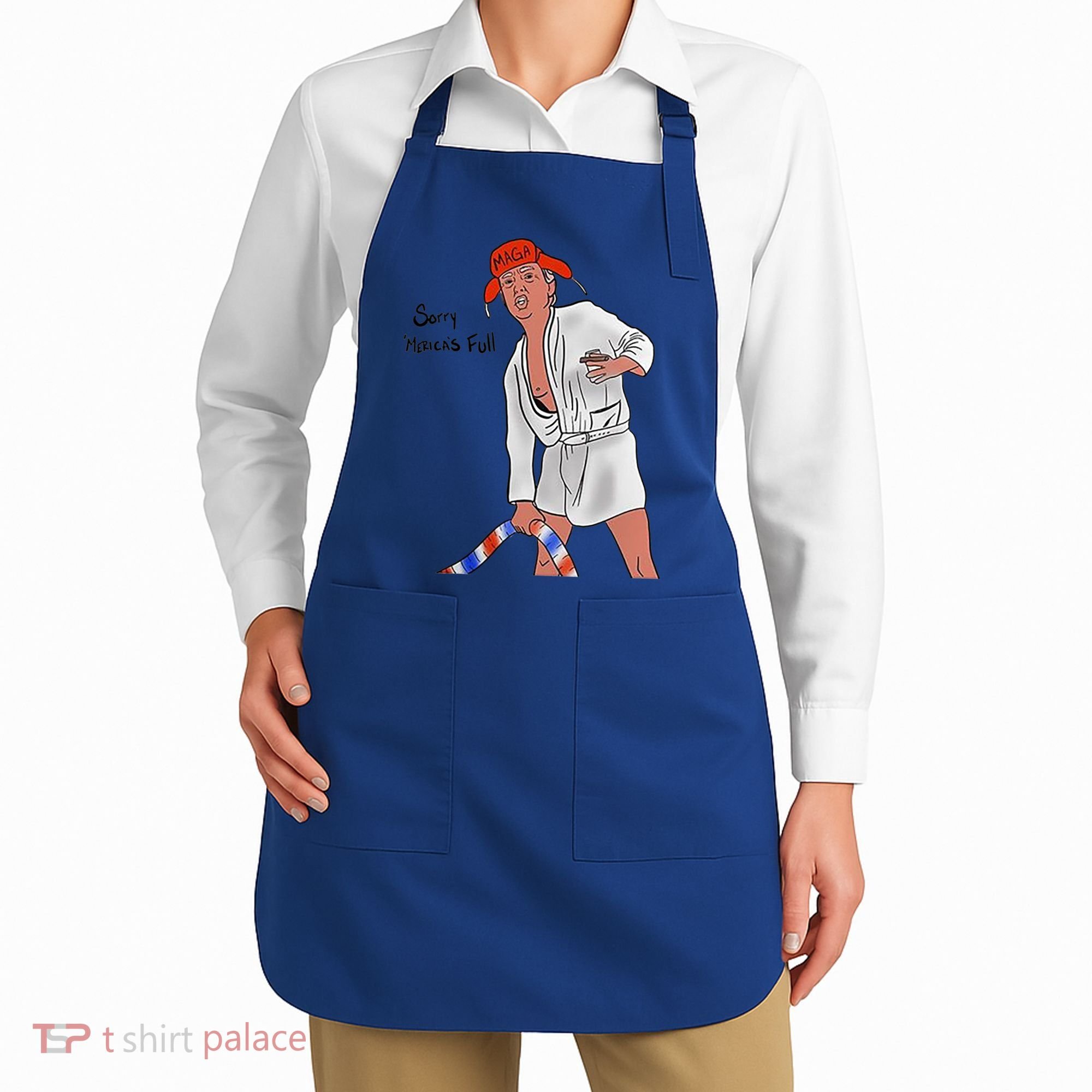 Sorry Merica's Full Funny Anti Trump Christmas Xmas Gift Apron