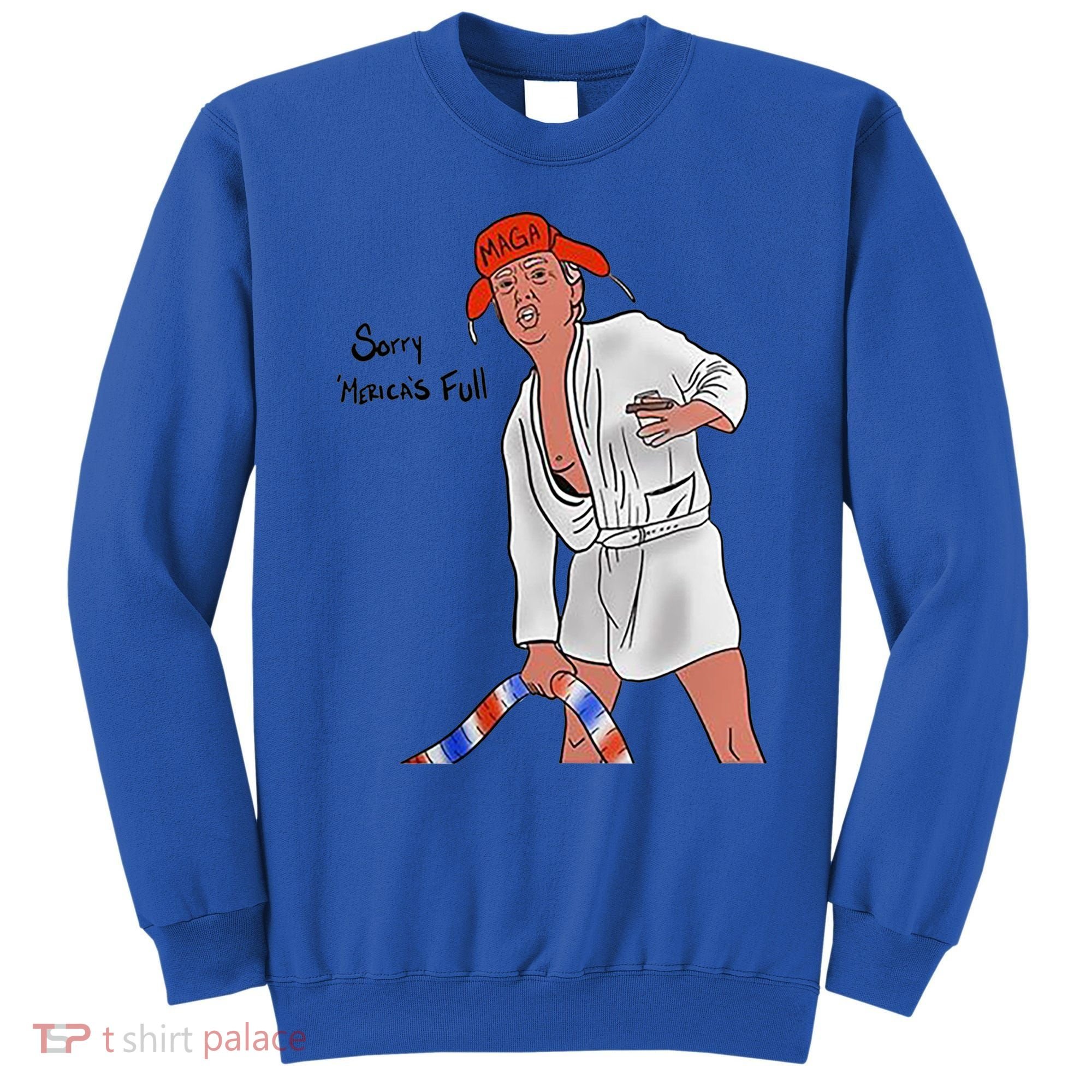 Sorry Merica's Full Funny Anti Trump Christmas Xmas Gift Sweatshirt