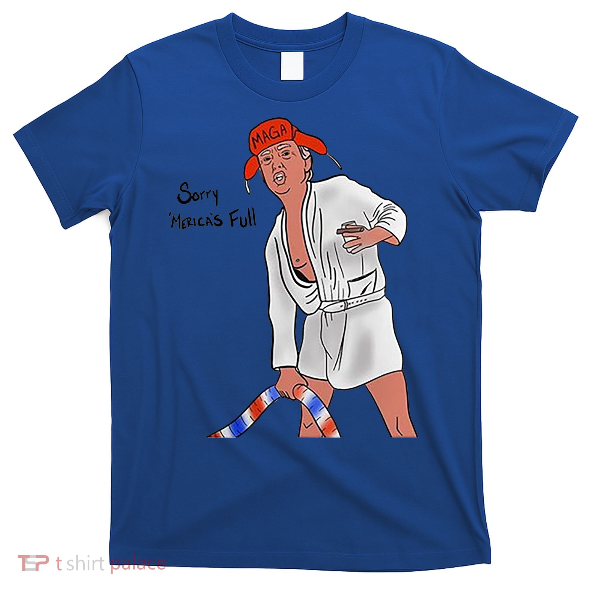 Sorry Merica's Full Funny Anti Trump Christmas Xmas Gift T-Shirt