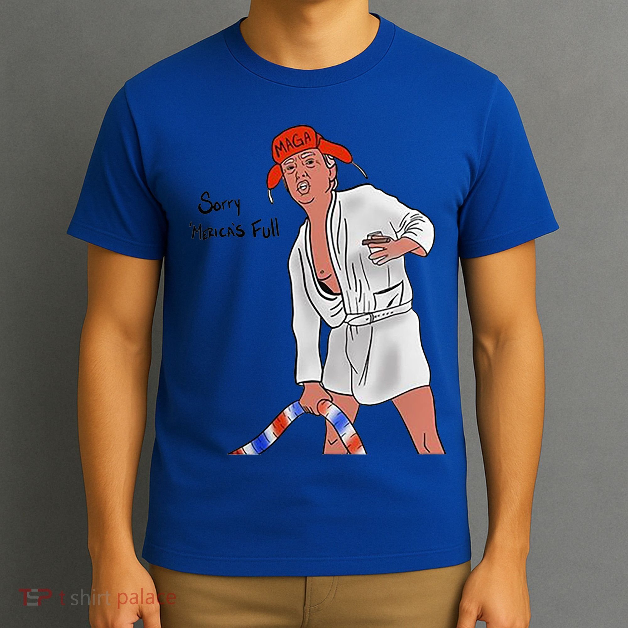 Sorry Merica's Full Funny Anti Trump Christmas Xmas Gift T-Shirt