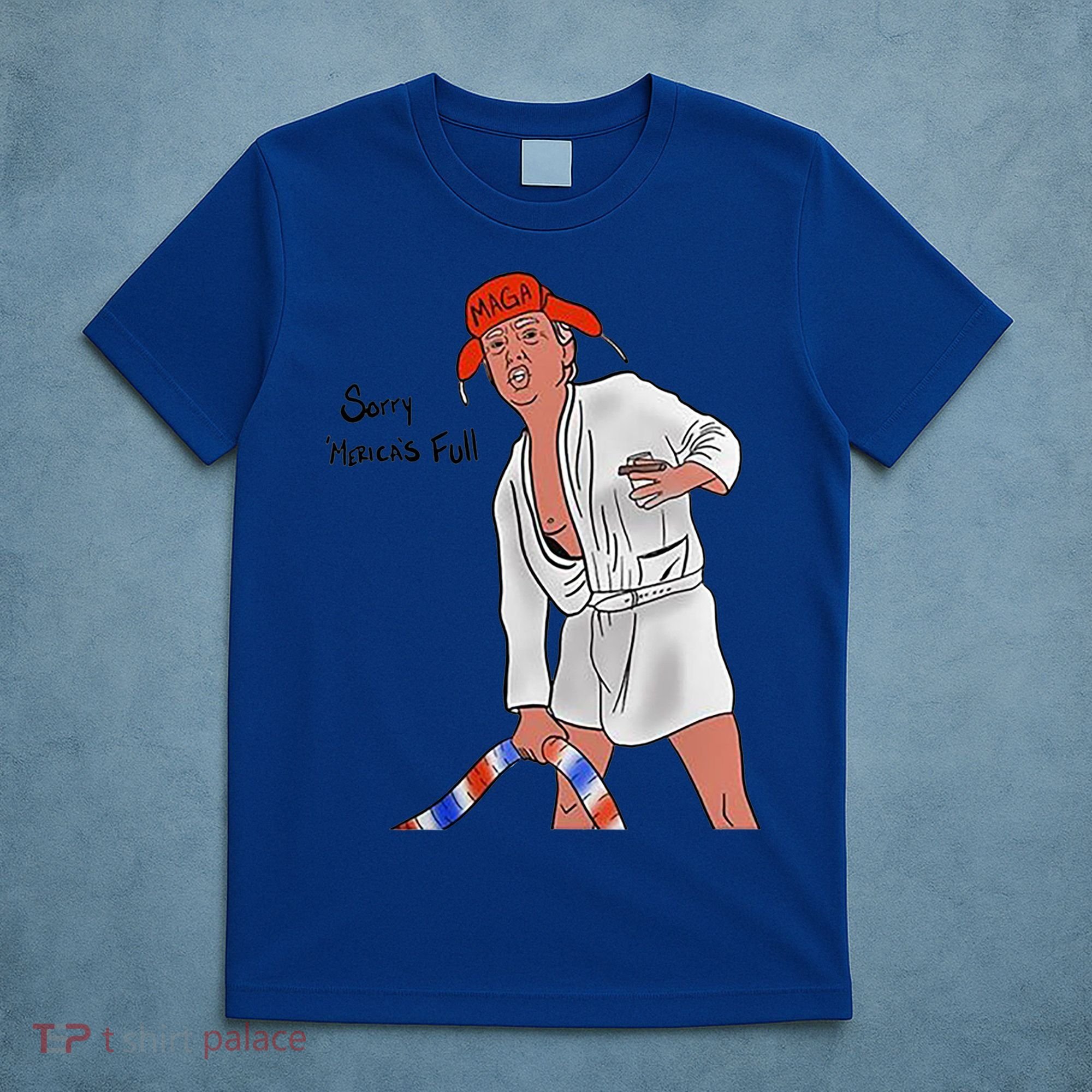 Sorry Merica's Full Funny Anti Trump Christmas Xmas Gift T-Shirt