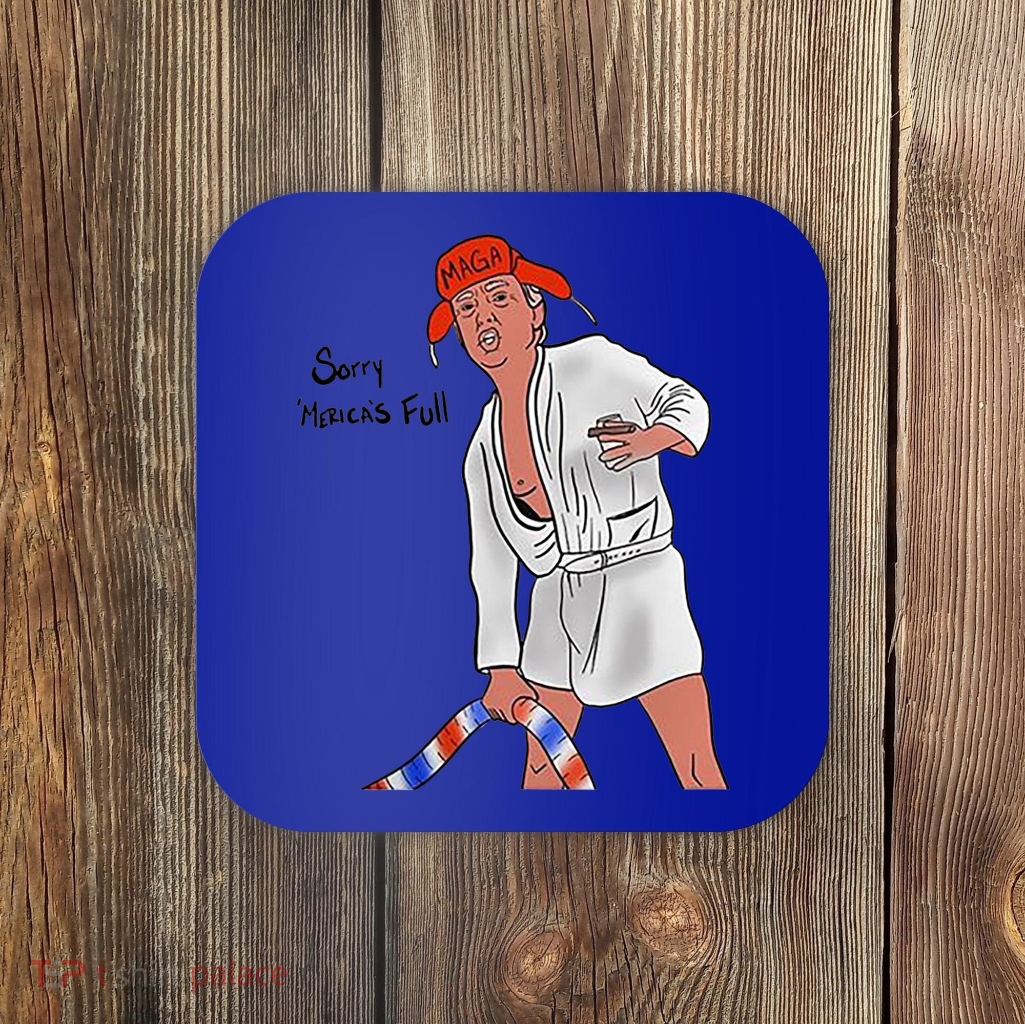Sorry Merica's Full Funny Anti Trump Christmas Xmas Gift Coaster