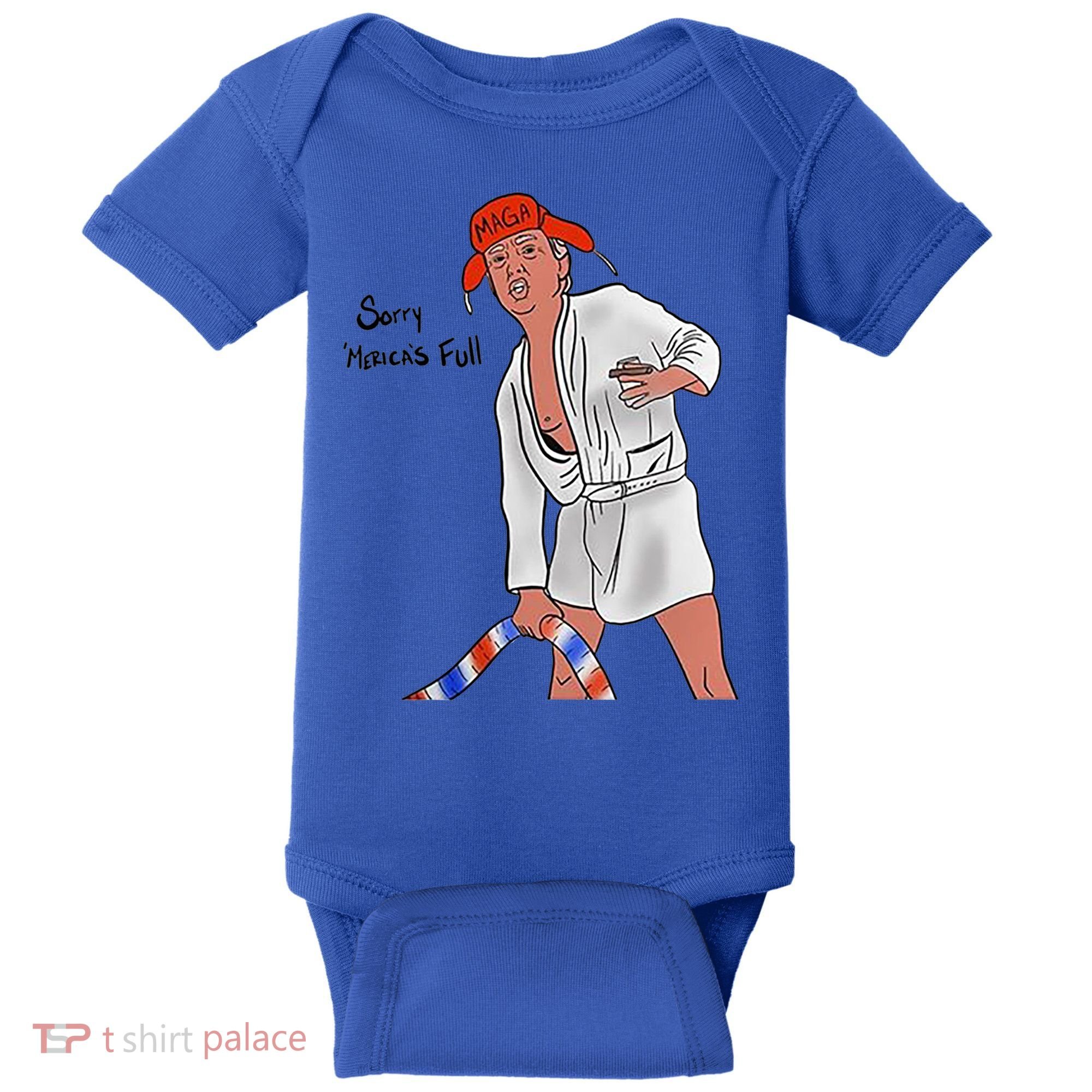 Sorry Merica's Full Funny Anti Trump Christmas Xmas Gift Baby Bodysuit