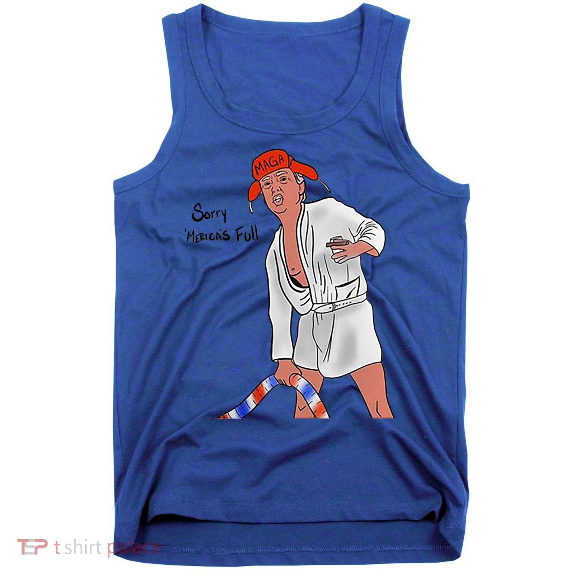 Sorry Merica's Full Funny Anti Trump Christmas Xmas Gift Tank Top