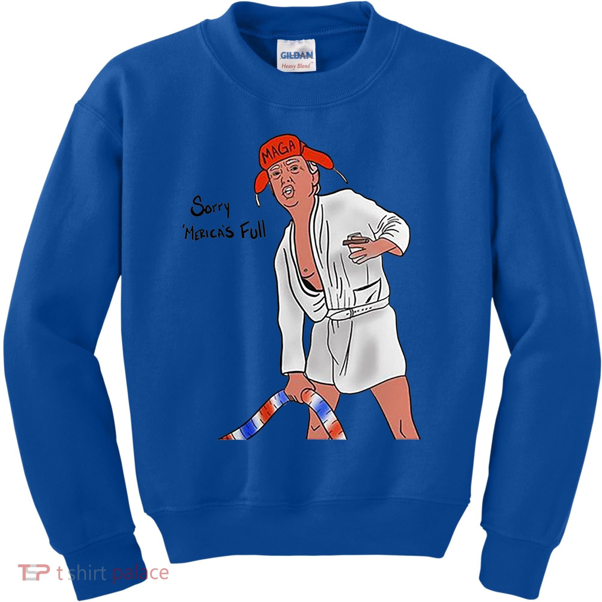 Sorry Merica's Full Funny Anti Trump Christmas Xmas Gift Kids Sweatshirt