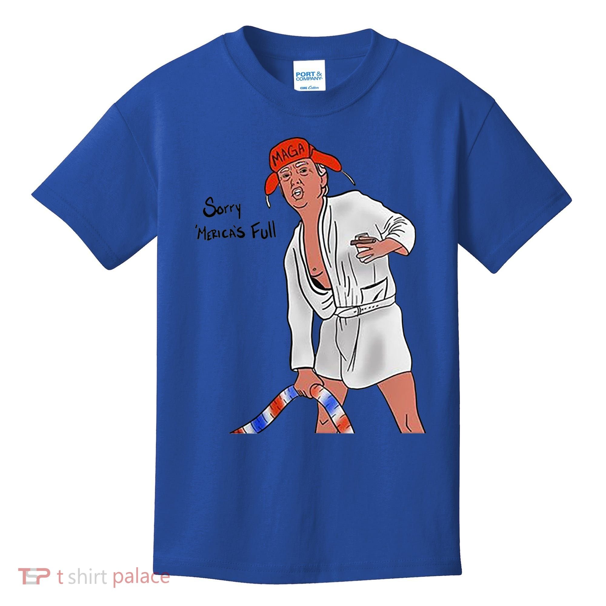 Sorry Merica's Full Funny Anti Trump Christmas Xmas Gift Kids T-Shirt