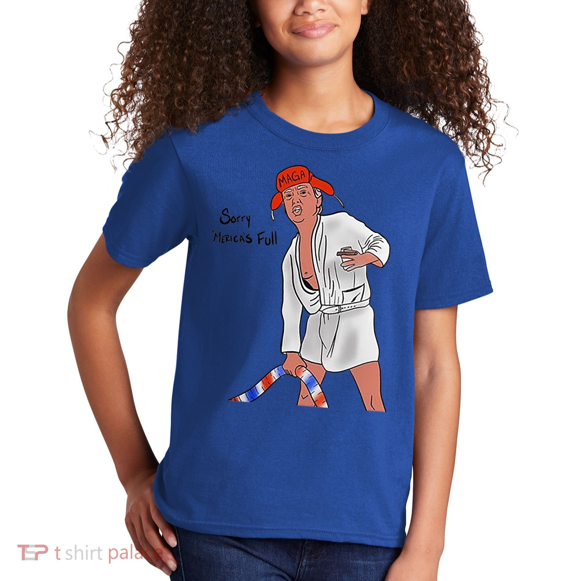 Sorry Merica's Full Funny Anti Trump Christmas Xmas Gift Kids T-Shirt