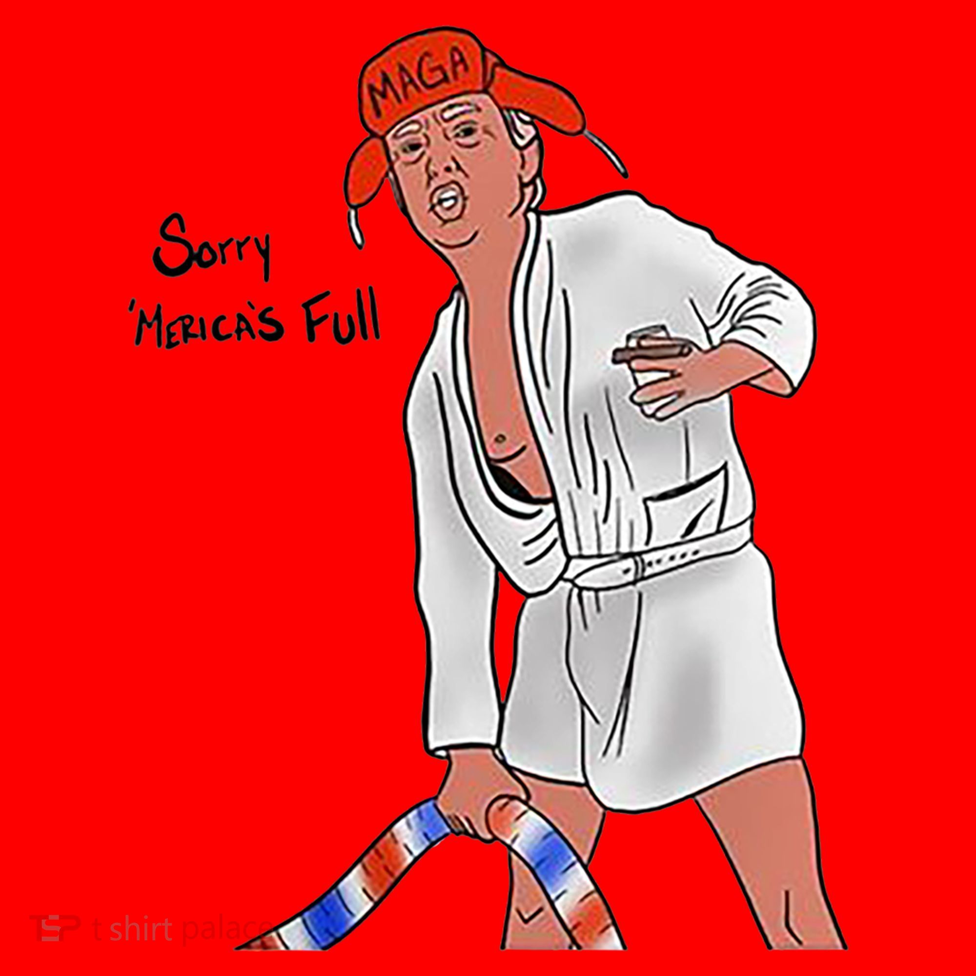 Sorry Merica's Full Funny Anti Trump Christmas Xmas Gift Santa Hat