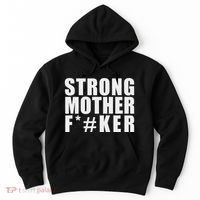 Strong Motherfucker Funny Gym Powerlifting Hoodie thumb 0