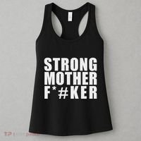 Strong Motherfucker Funny Gym Powerlifting Women's Tank Top thumb 3