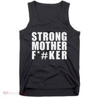 Strong Motherfucker Funny Gym Powerlifting Tank Top thumb 0