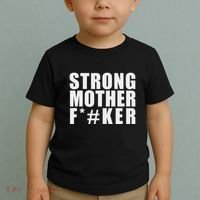 Strong Motherfucker Funny Gym Powerlifting Toddler T-Shirt thumb 2
