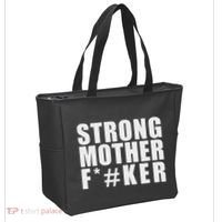 Strong Motherfucker Funny Gym Powerlifting Tote Bag thumb 2