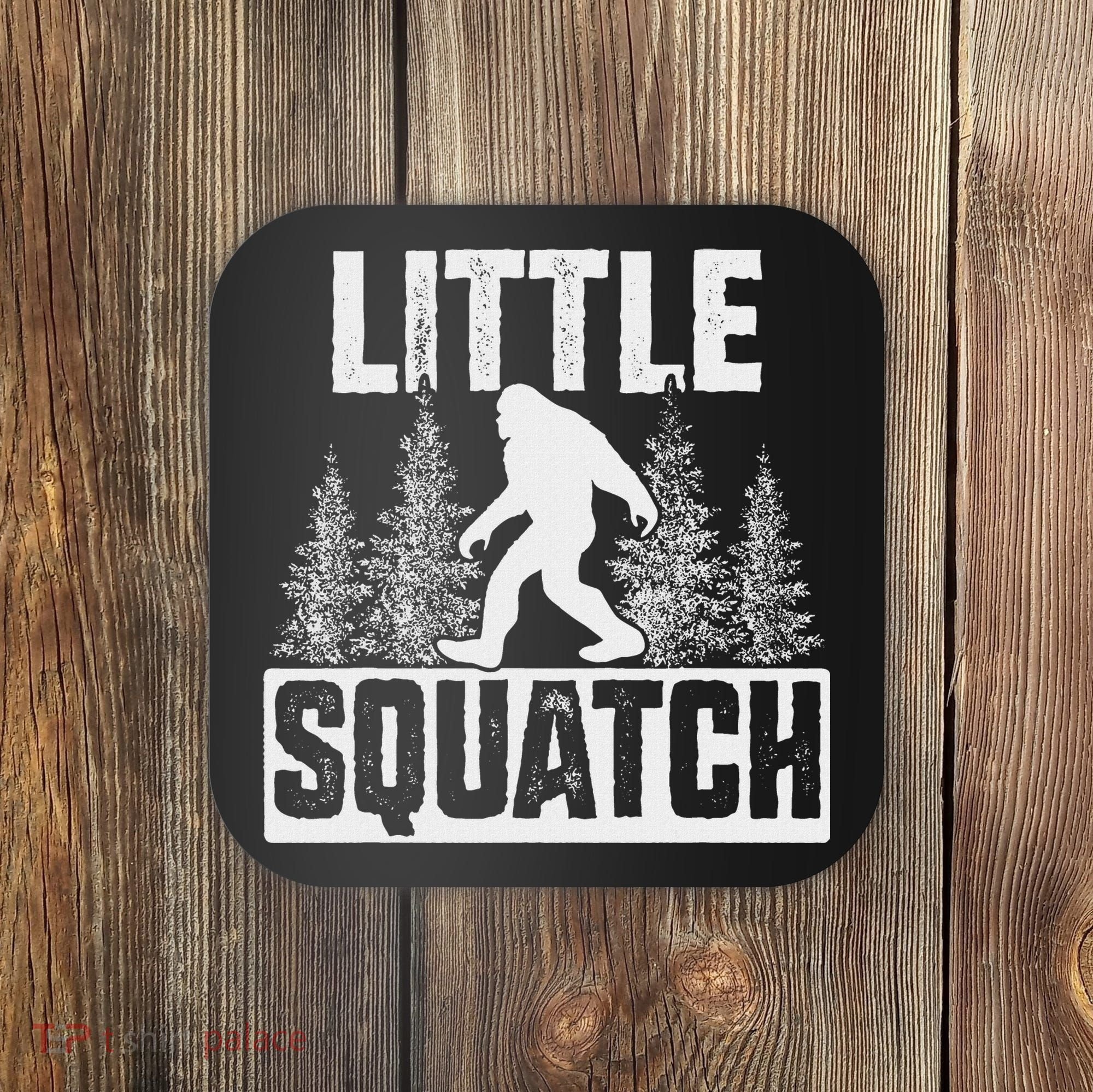 Squatchy Matching Family Bigfoot Little Squatch Coaster