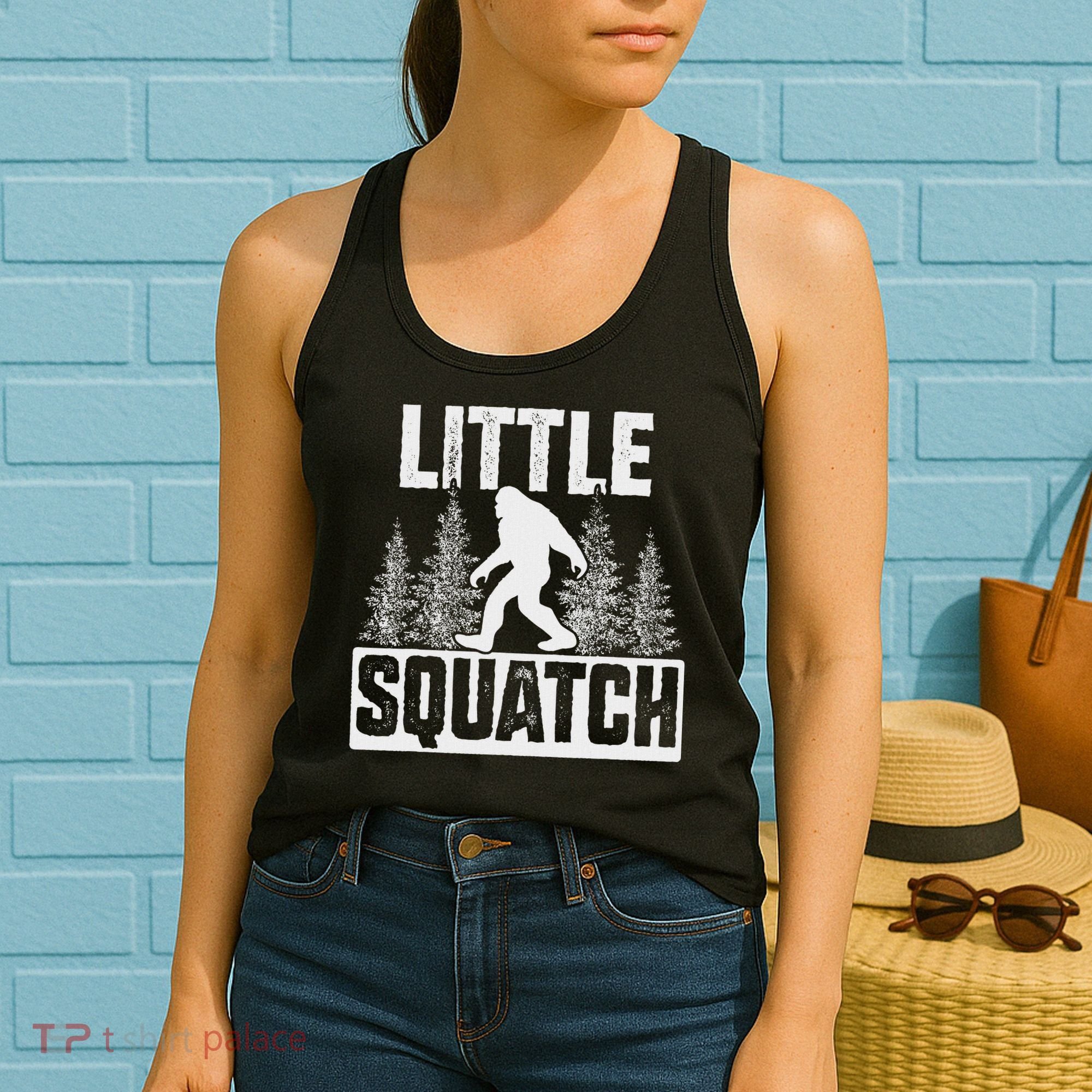 Squatchy Matching Family Bigfoot Little Squatch Women's Tank Top