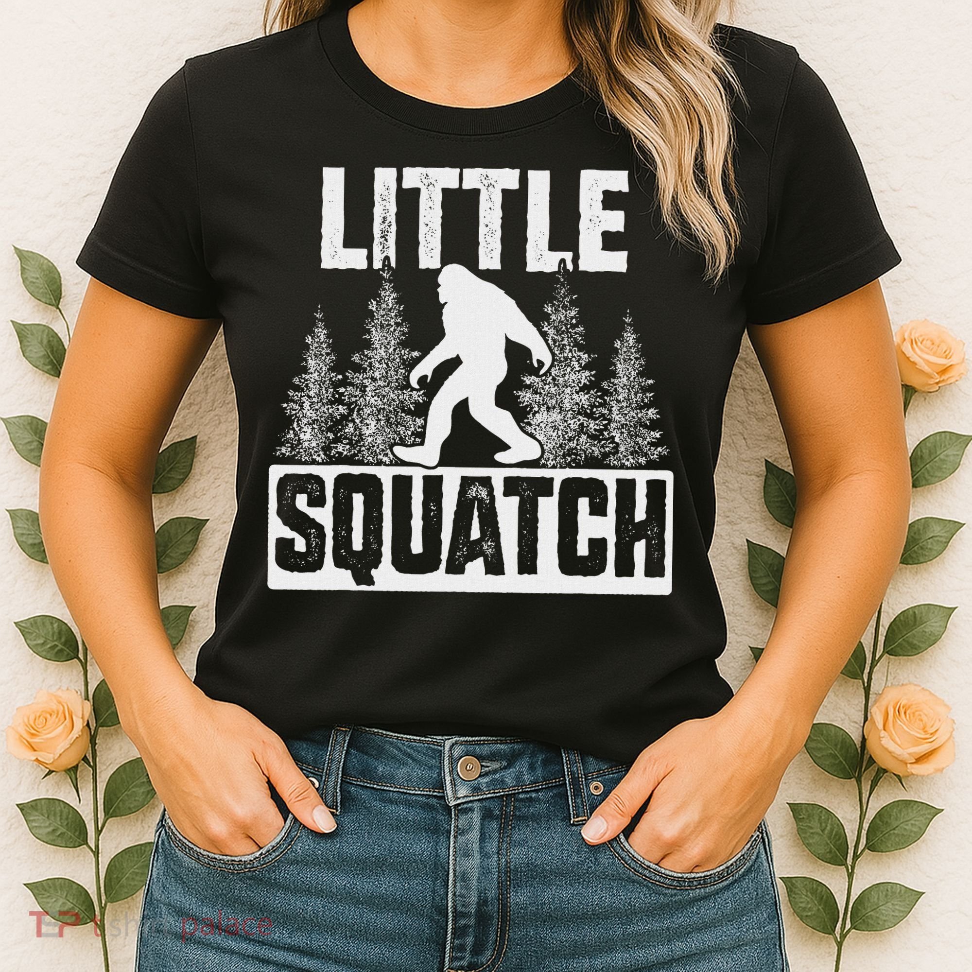 Squatchy Matching Family Bigfoot Little Squatch Women's T-Shirt