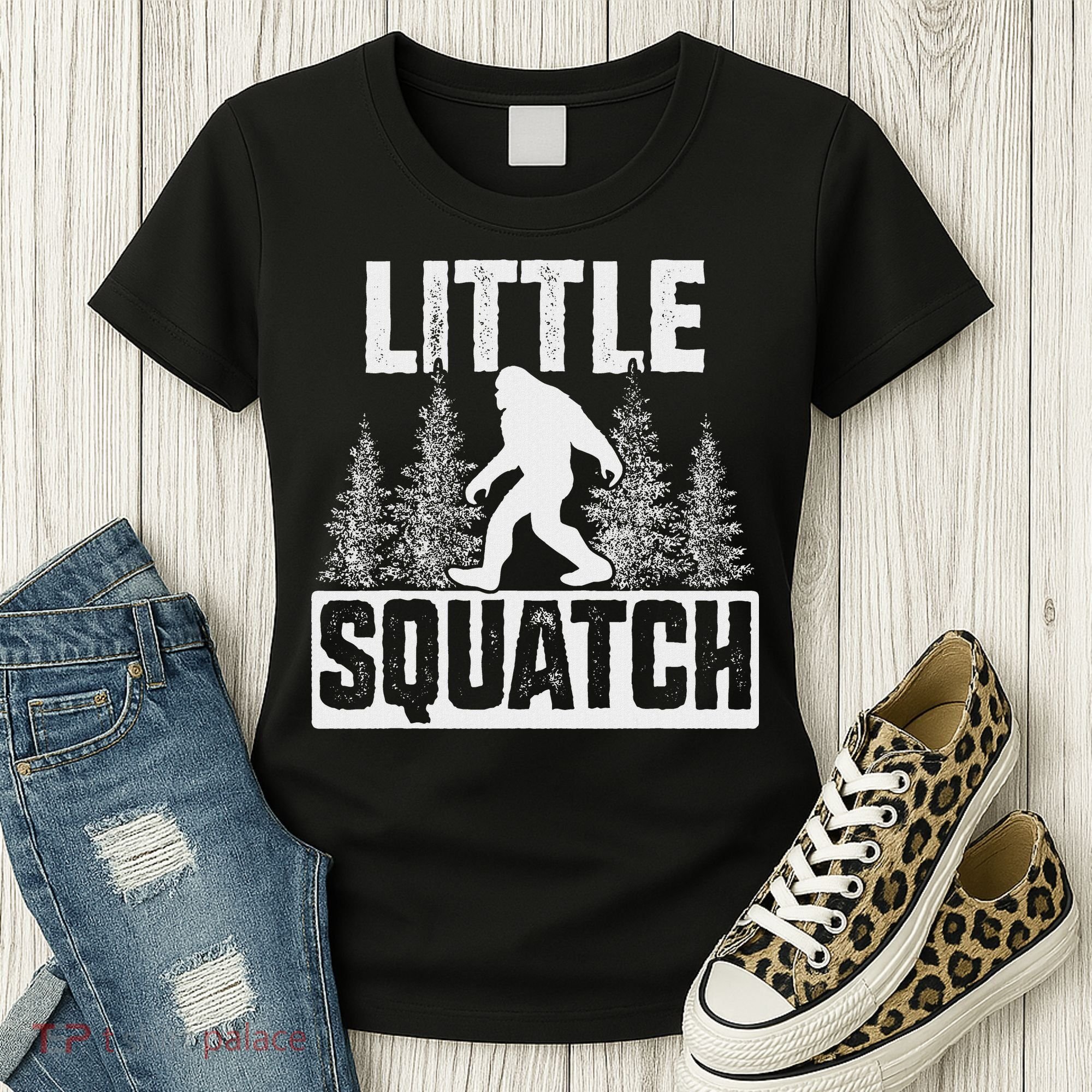 Squatchy Matching Family Bigfoot Little Squatch Women's T-Shirt