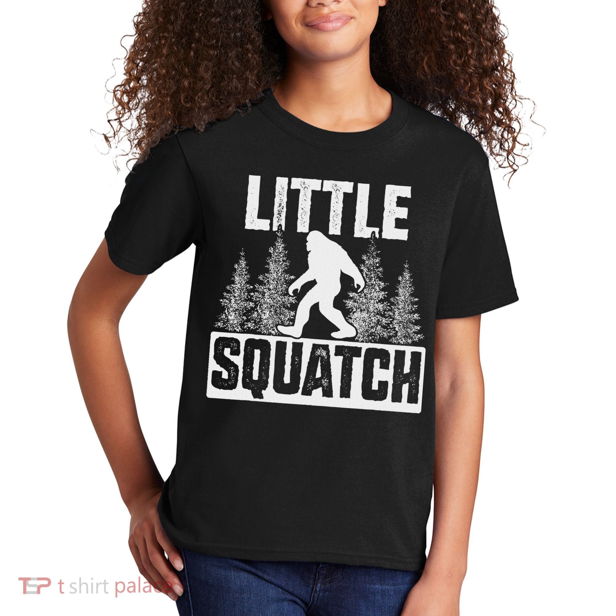 Squatchy Matching Family Bigfoot Little Squatch Kids T-Shirt