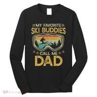 Skiing My Favorite Ski Buddies Call Me Dad Long Sleeve Shirt thumb 0