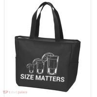 Size Matters Funny Salt Lime Tacos Tequila Tote Bag thumb 3