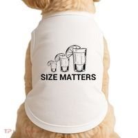 Size Matters Funny Salt Lime Tacos Tequila Doggie Tank thumb 0