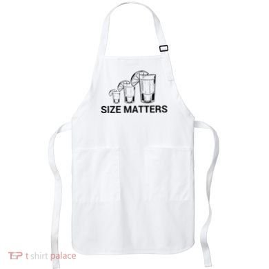 Size Matters Funny Salt Lime Tacos Tequila Apron