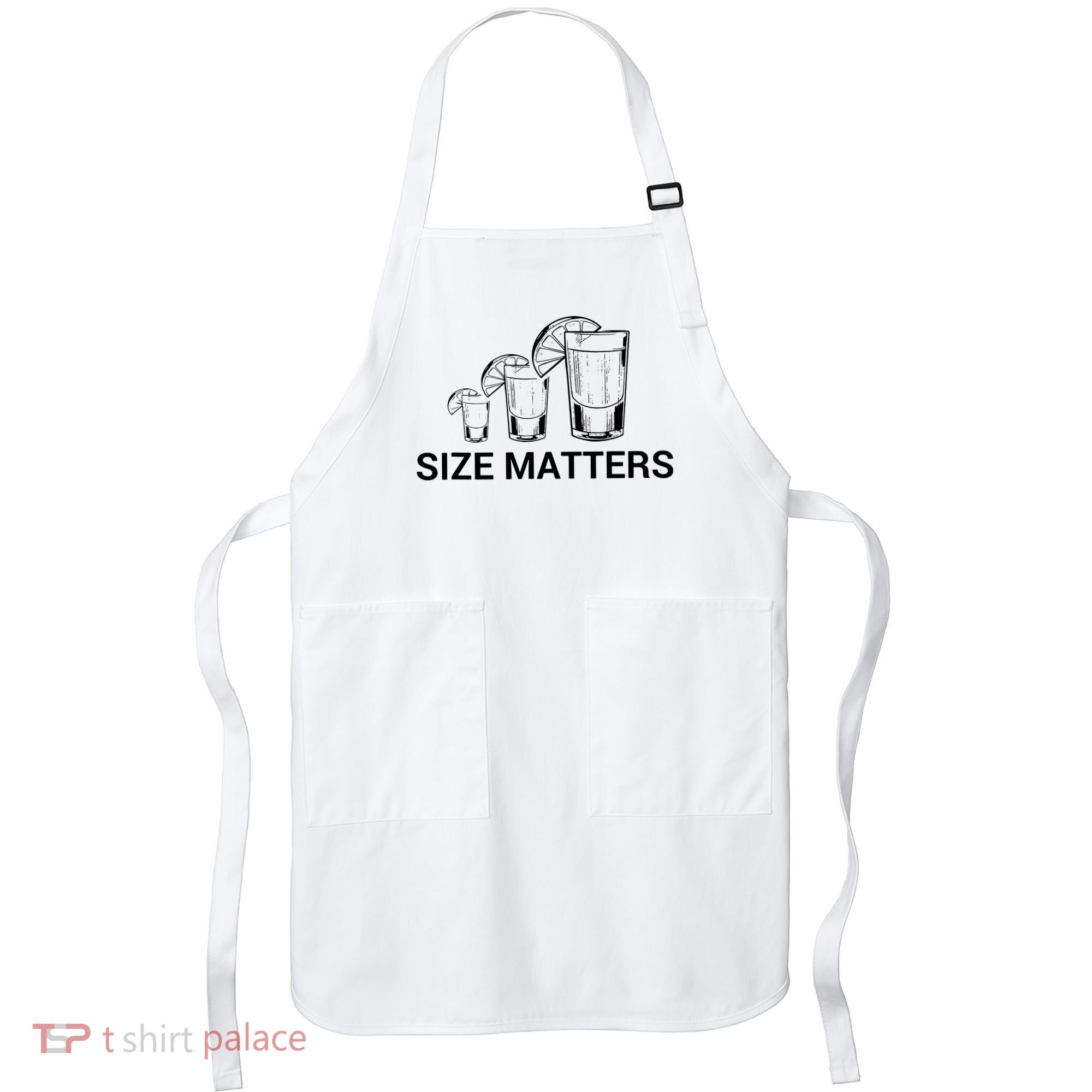 Size Matters Funny Salt Lime Tacos Tequila Apron