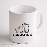 Size Matters Funny Salt Lime Tacos Tequila Coffee Mug thumb 1