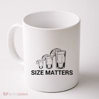 Size Matters Funny Salt Lime Tacos Tequila Coffee Mug thumb 0