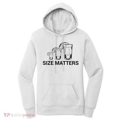 Size Matters Funny Salt Lime Tacos Tequila Women's Hoodie