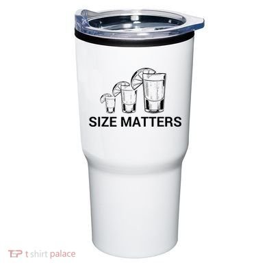 Size Matters Funny Salt Lime Tacos Tequila Tumbler