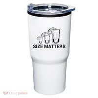 Size Matters Funny Salt Lime Tacos Tequila Tumbler thumb 0