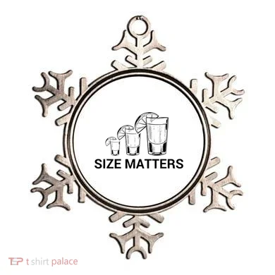 Size Matters Funny Salt Lime Tacos Tequila Ornament