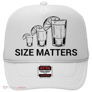 Size Matters Funny Salt Lime Tacos Tequila Hat